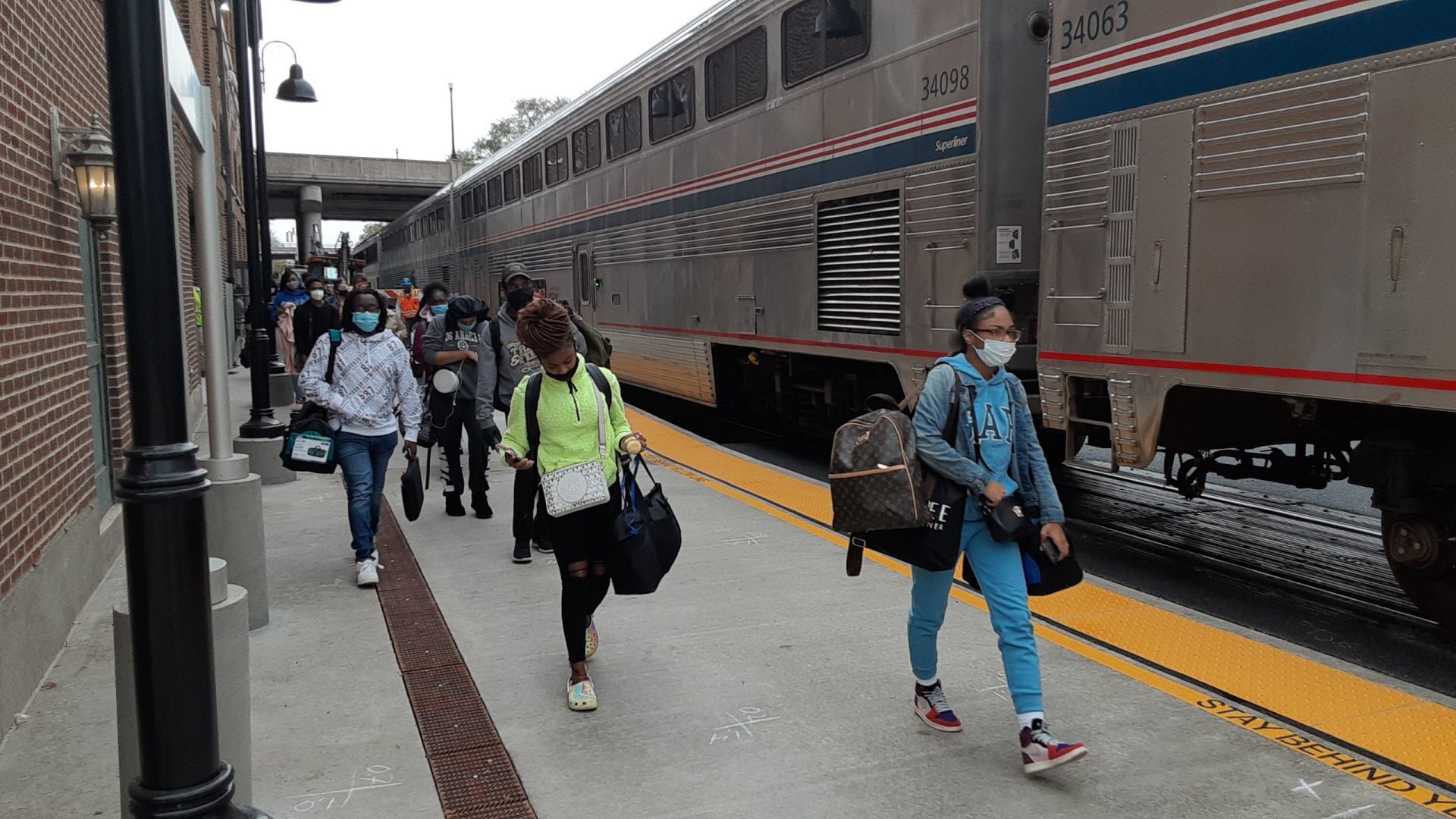Amtrak riders